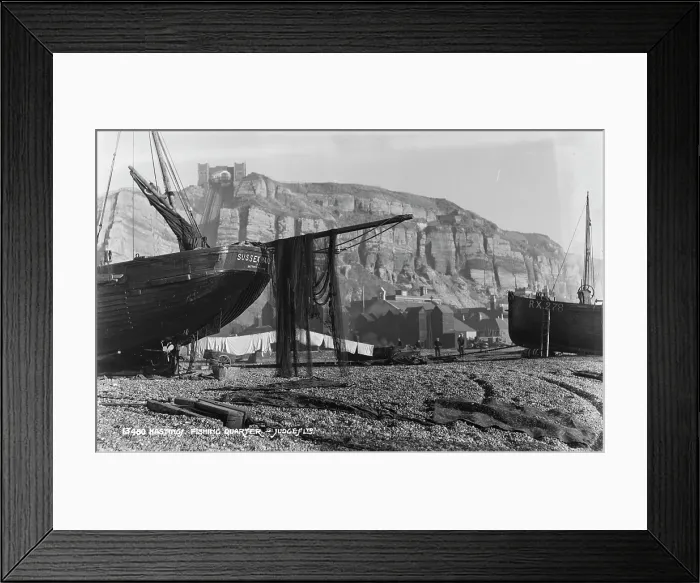 Framed Print : Fishing Quarter in Hastings Framed Print : Fishing Quarter in Hastings