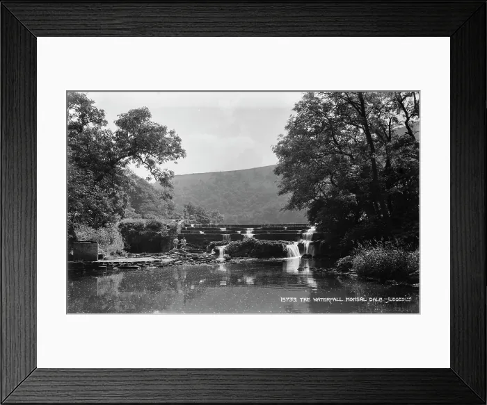 Framed Print : The Waterfall, Monsal Dale Framed Print : The Waterfall, Monsal Dale