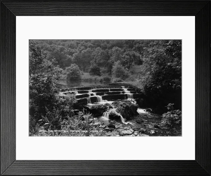 Framed Print : The Waterfall, Monsal Dale Framed Print : The Waterfall, Monsal Dale