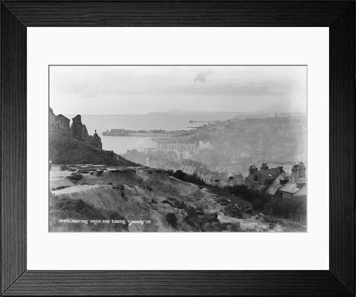 Framed Print : View of Hastings from the Castle Framed Print : View of Hastings from the Castle