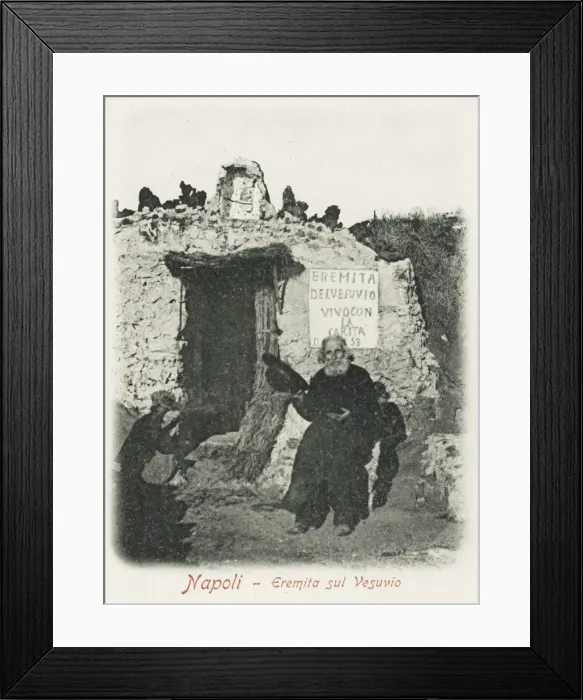 Framed Print : Hermit living on Mount Vesuvius Framed Print : Hermit living on Mount Vesuvius
