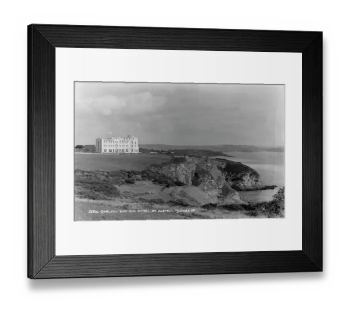 Framed Print : Carlyon Bay and Hotel Framed Print : Carlyon Bay and Hotel