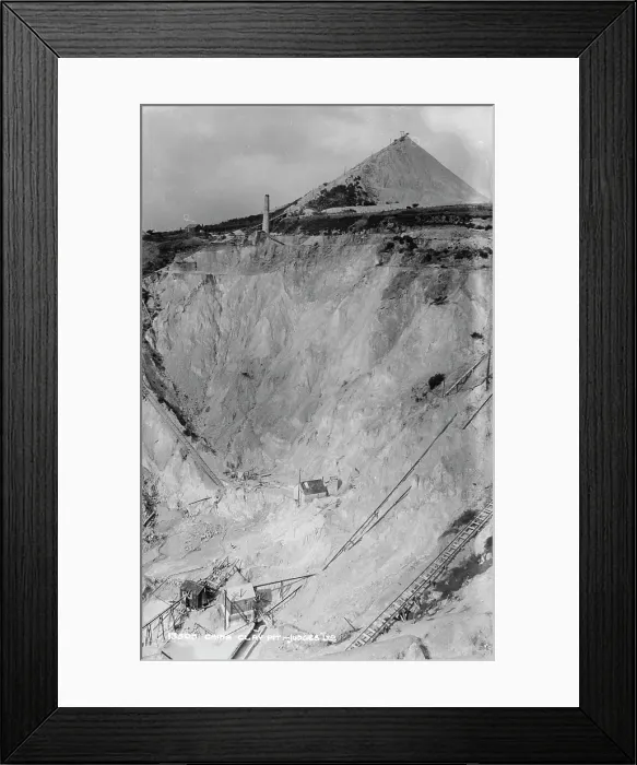 Framed Print : China Clay Pit Framed Print : China Clay Pit