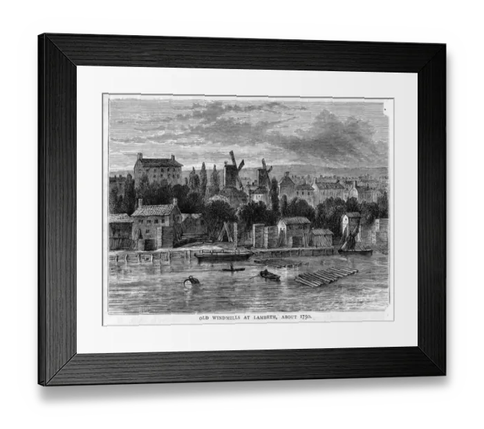 Framed Print : LAMBETH 1750 Framed Print : LAMBETH 1750