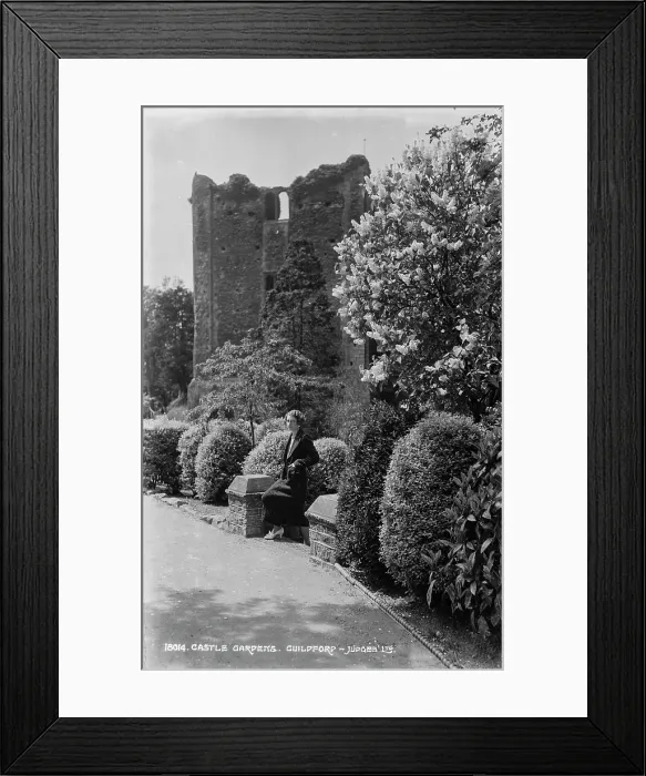 Framed Print : Woman at Castle Gardens Framed Print : Woman at Castle Gardens