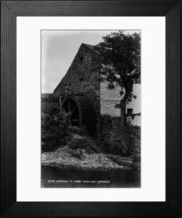 Framed Print : Historic Watermill in Laxey Glen Framed Print : Historic Watermill in Laxey Glen