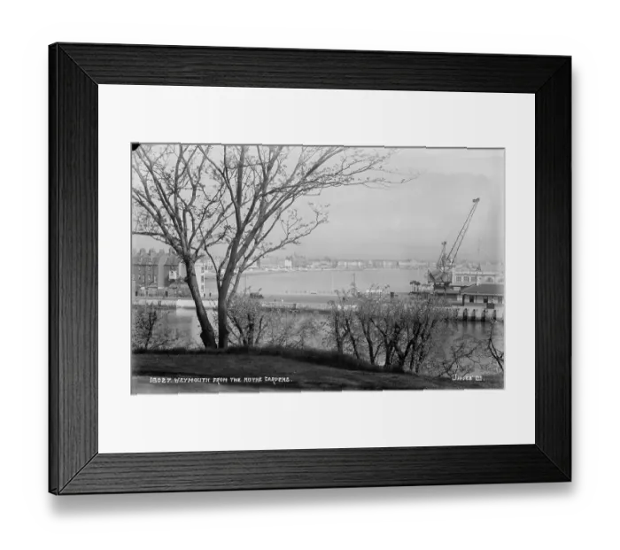 Framed Print : Weymouth from the Noth Gardens Framed Print : Weymouth from the Noth Gardens