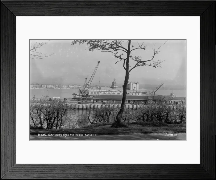 Framed Print : Weymouth from the Noth Gardens Framed Print : Weymouth from the Noth Gardens