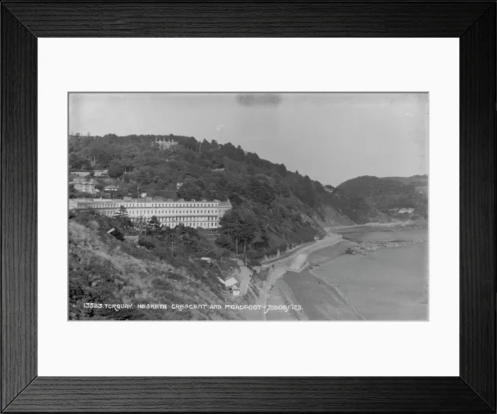 Framed Print : Hesketh Crescent and Meadfoot Beach Framed Print : Hesketh Crescent and Meadfoot Beach