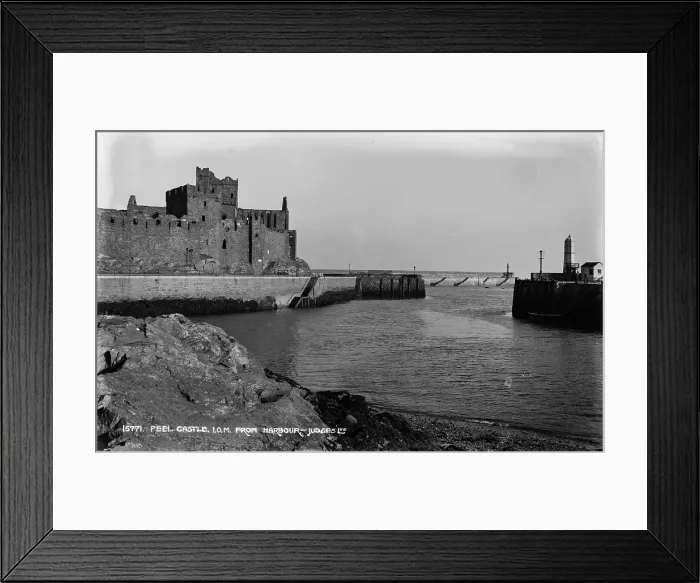 Framed Print : Peel Castle from the Harbour Framed Print : Peel Castle from the Harbour