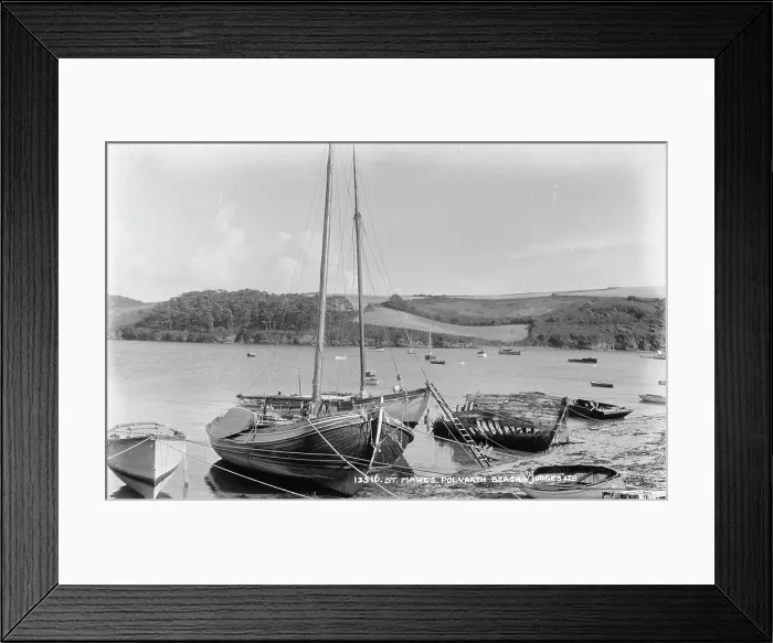 Framed Print : Boats at Polvarth Beach Framed Print : Boats at Polvarth Beach