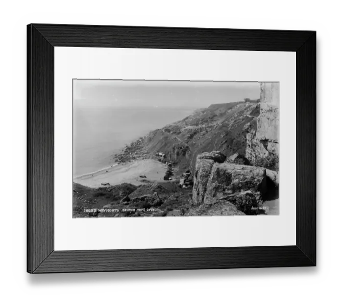 Framed Print : Scenic View of Church Hope Cove Framed Print : Scenic View of Church Hope Cove