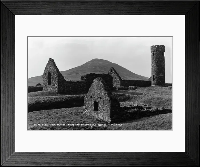 Framed Print : Ruins of St. Patrick's Church and Round Tower Framed Print : Ruins of St. Patrick's Church and Round Tower