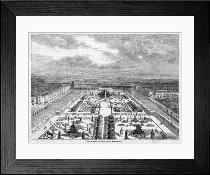 Framed Print : Kenwington Winter Gdn Framed Print : Kenwington Winter Gdn