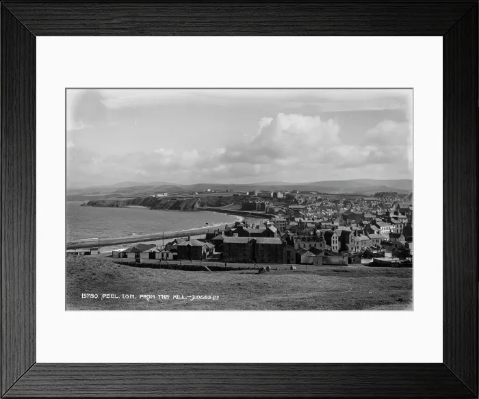 Framed Print : View of Peel from the Hill