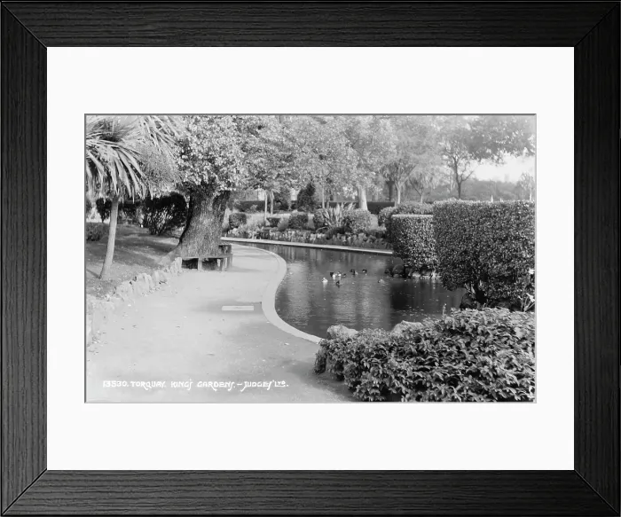 Framed Print : King's Gardens in Torquay Framed Print : King's Gardens in Torquay