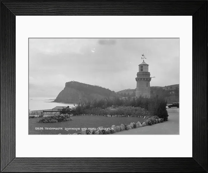 Framed Print : Teignmouth Lighthouse and Ness Framed Print : Teignmouth Lighthouse and Ness