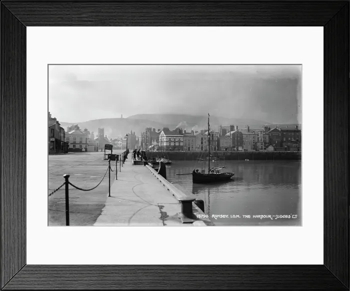Framed Print : The Harbour at Ramsey Framed Print : The Harbour at Ramsey