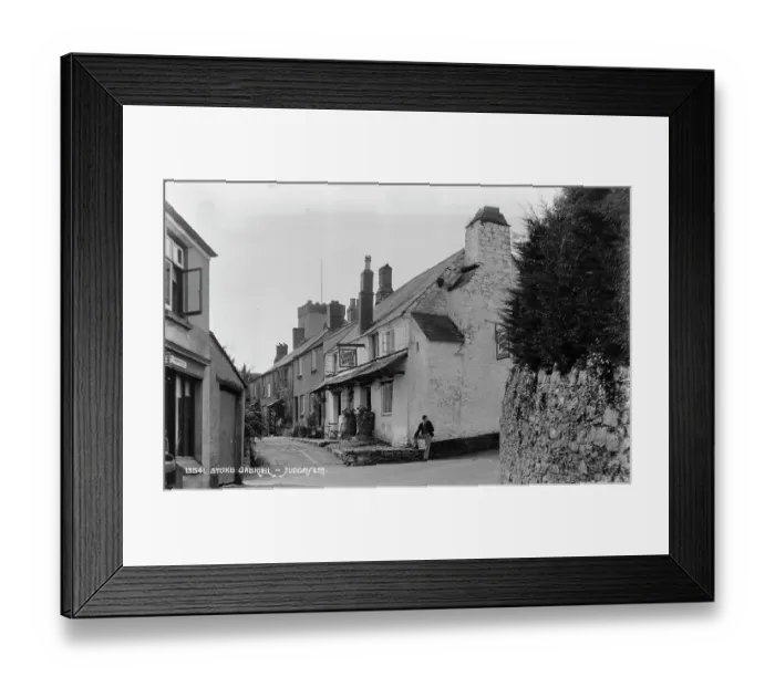Framed Print : Historic Street Scene in Stoke Gabriel Framed Print : Historic Street Scene in Stoke Gabriel