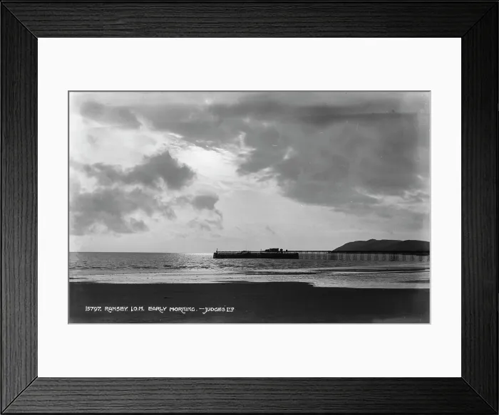 Framed Print : Early Morning at Ramsey Pier Framed Print : Early Morning at Ramsey Pier
