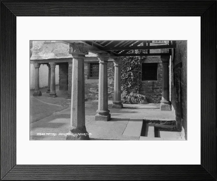 Framed Print : Historic Guildhall in Totnes Framed Print : Historic Guildhall in Totnes