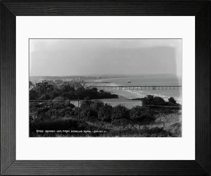 Framed Print : Scenic View of Ramsey from Douglas Road Framed Print : Scenic View of Ramsey from Douglas Road