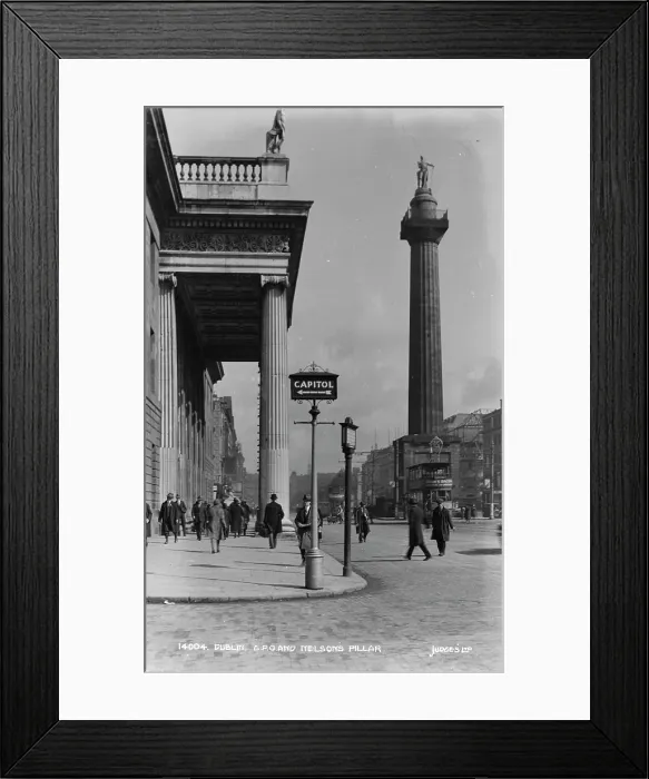 Framed Print : Dublin's GPO and Nelson's Pillar Framed Print : Dublin's GPO and Nelson's Pillar