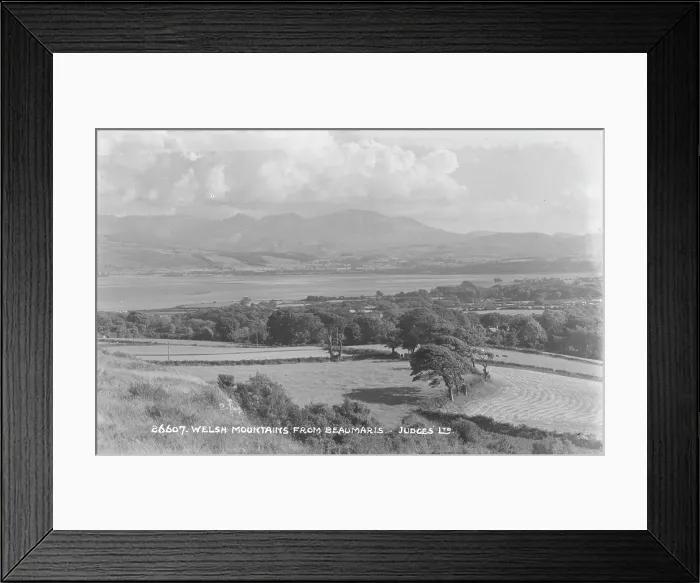 Framed Print : Welsh Mountains from Beaumaris Framed Print : Welsh Mountains from Beaumaris