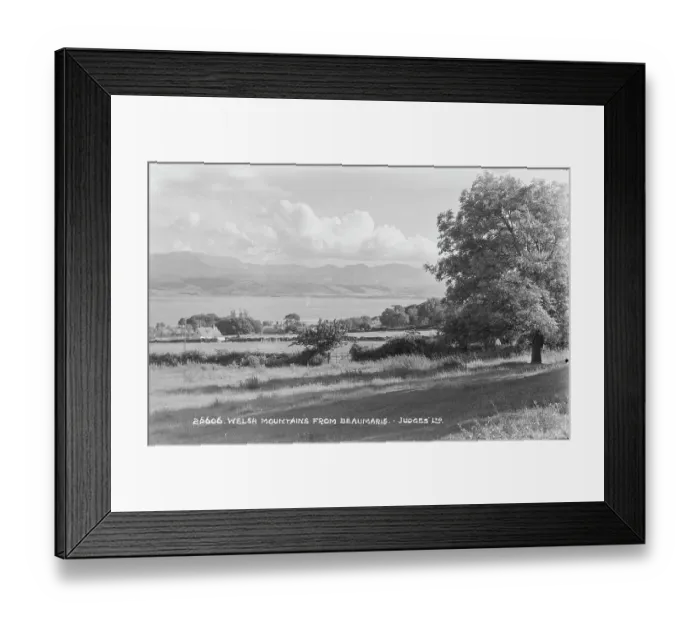 Framed Print : Welsh Mountains from Beaumaris Framed Print : Welsh Mountains from Beaumaris