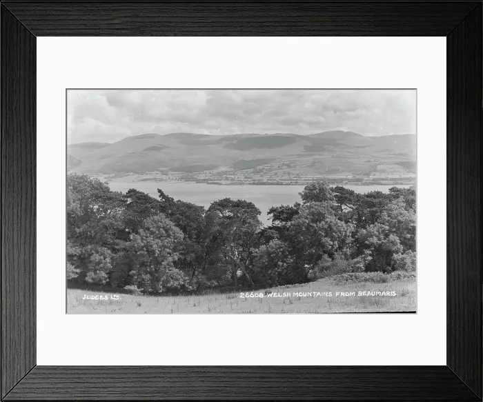 Framed Print : Welsh Mountains from Beaumaris Framed Print : Welsh Mountains from Beaumaris