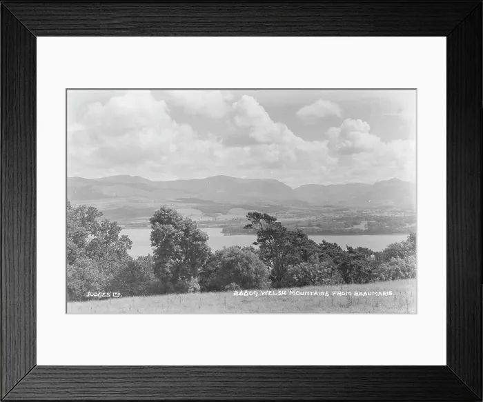 Framed Print : Welsh Mountains from Beaumaris Framed Print : Welsh Mountains from Beaumaris