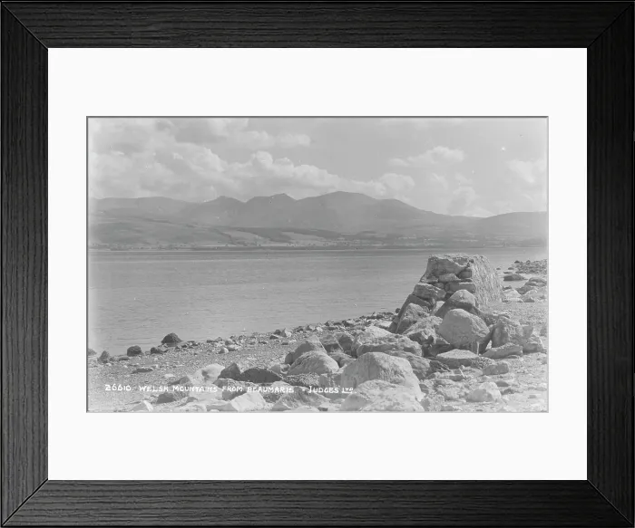 Framed Print : Welsh Mountains from Beaumaris Framed Print : Welsh Mountains from Beaumaris