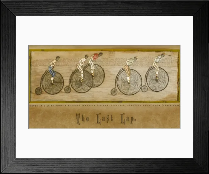 Framed Print : Penny Farthing Race / Silk Framed Print : Penny Farthing Race / Silk