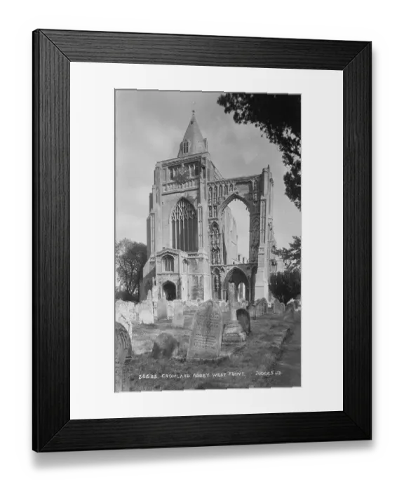 Framed Print : Crowland Abbey - West Front Framed Print : Crowland Abbey - West Front