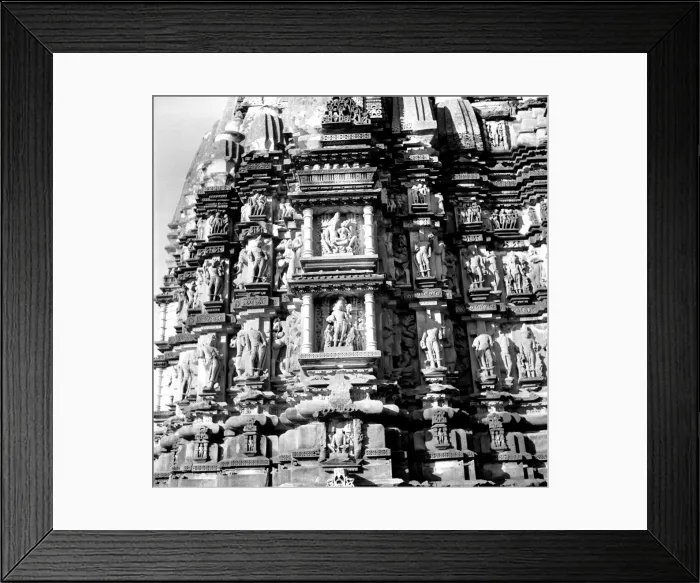 Framed Print : Carvings on the Khajuraho Temples, India Framed Print : Carvings on the Khajuraho Temples, India