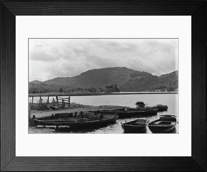 Framed Print : Boats at Grasmere Lake Framed Print : Boats at Grasmere Lake