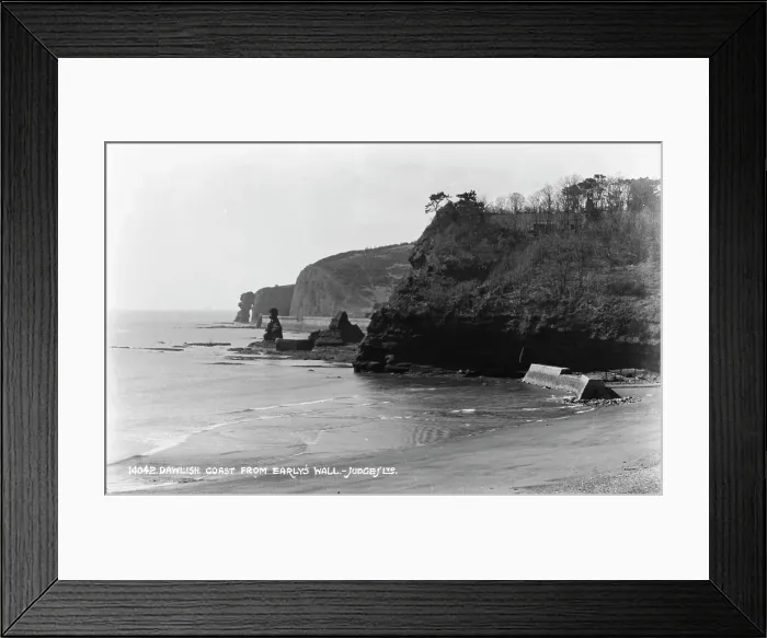 Framed Print : Dawlish Coast from Early's Wall Framed Print : Dawlish Coast from Early's Wall