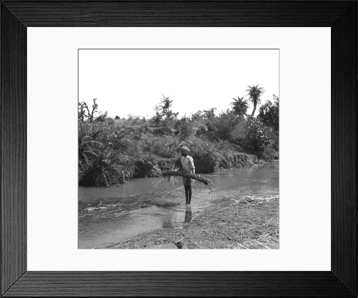 Framed Print : Riverside scene - Pakistan Framed Print : Riverside scene - Pakistan