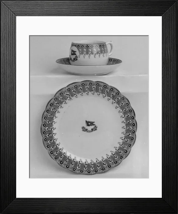 Framed Print : White Star Line cup, saucer and plate Framed Print : White Star Line cup, saucer and plate