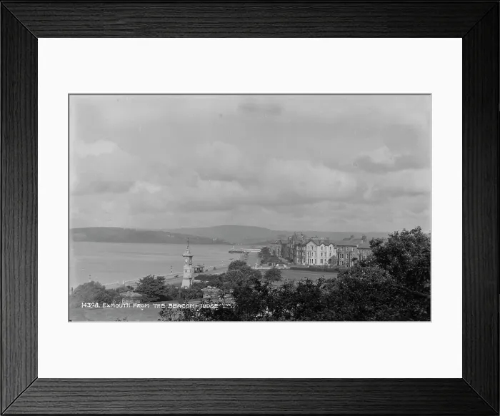 Framed Print : Exmouth from the Beacon