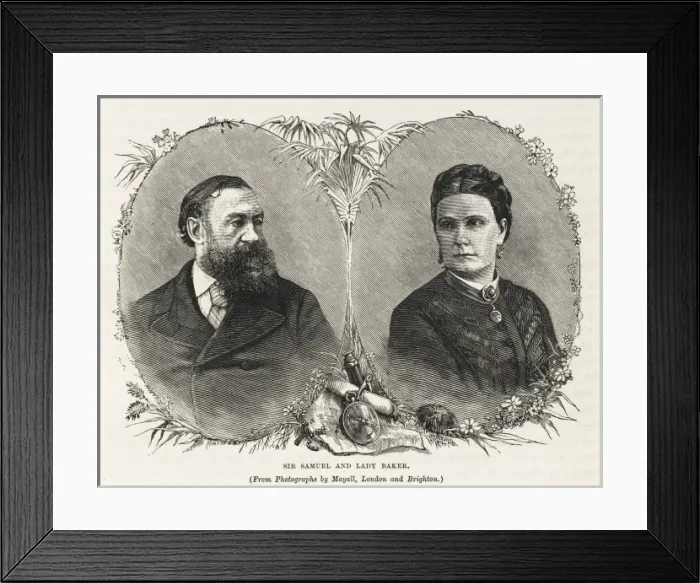 Framed Print : Samuel and Florence Baker Framed Print : Samuel and Florence Baker