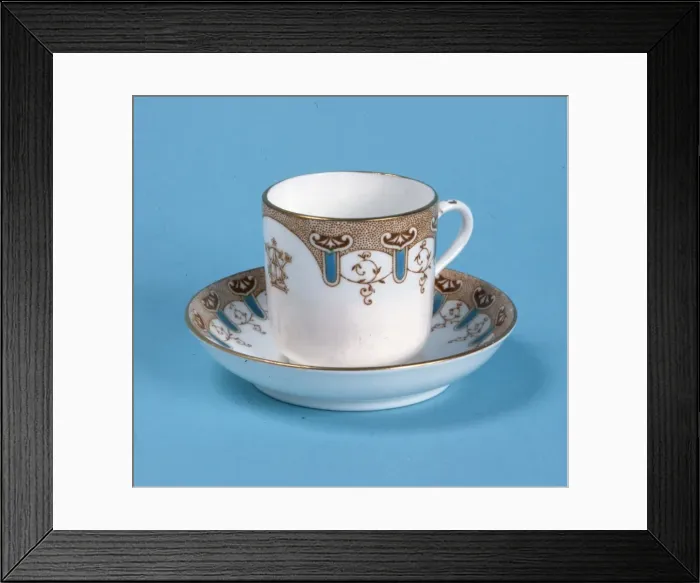 Framed Print : White Star Line cup and saucer Framed Print : White Star Line cup and saucer