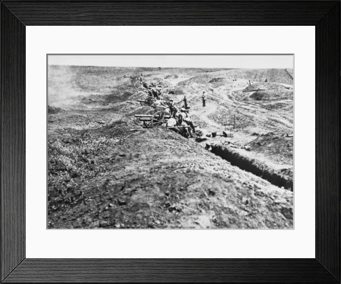 Framed Print : Czech artillery at Zborov Framed Print : Czech artillery at Zborov