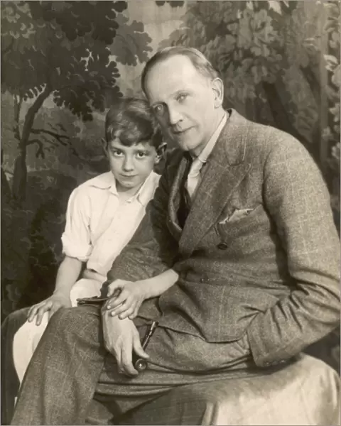 A. A. Milne with Christopher Robin