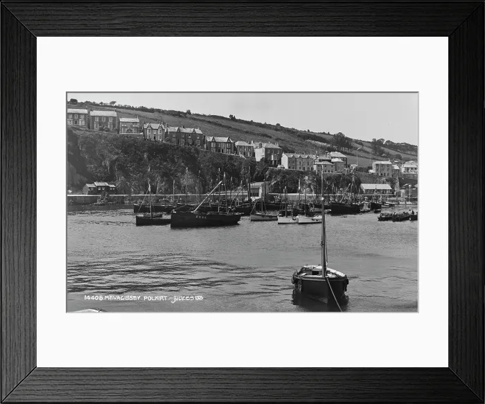 Framed Print : Boats in Mevagissey Harbour Framed Print : Boats in Mevagissey Harbour