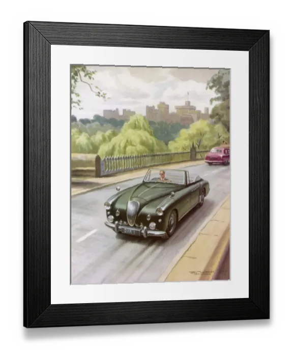 Framed Print : Prince Philip at the Wheel Framed Print : Prince Philip at the Wheel