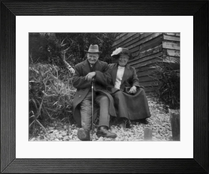 Framed Print : Jovial elderly couple Framed Print : Jovial elderly couple