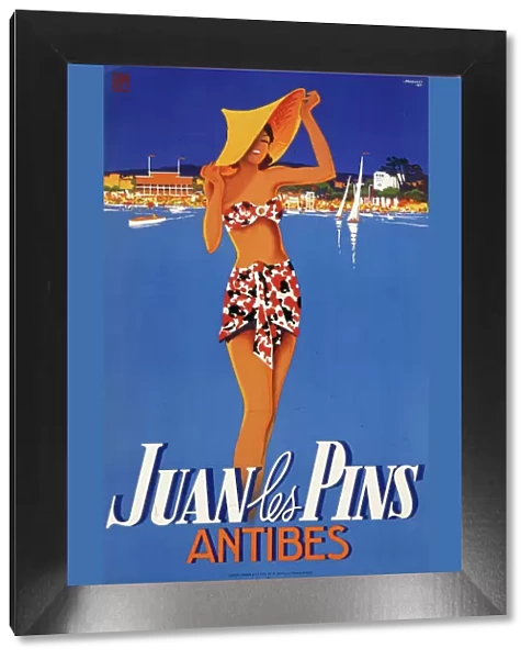 Juan les Pins travel poster