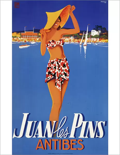 Juan les Pins travel poster