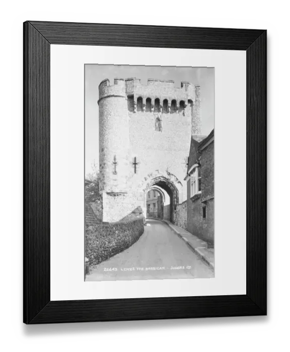 Framed Print : The Barbican in Lexes Framed Print : The Barbican in Lexes